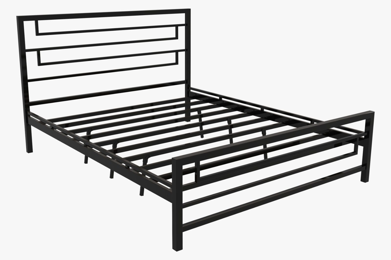 Heavy-duty steel geometric frame structure of Capella bed
