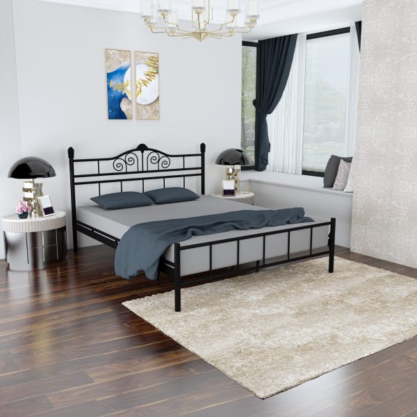 King سرير معدني