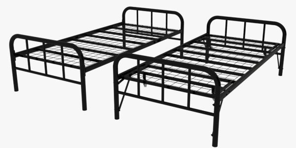 Pratico Metal Bed with Trundle