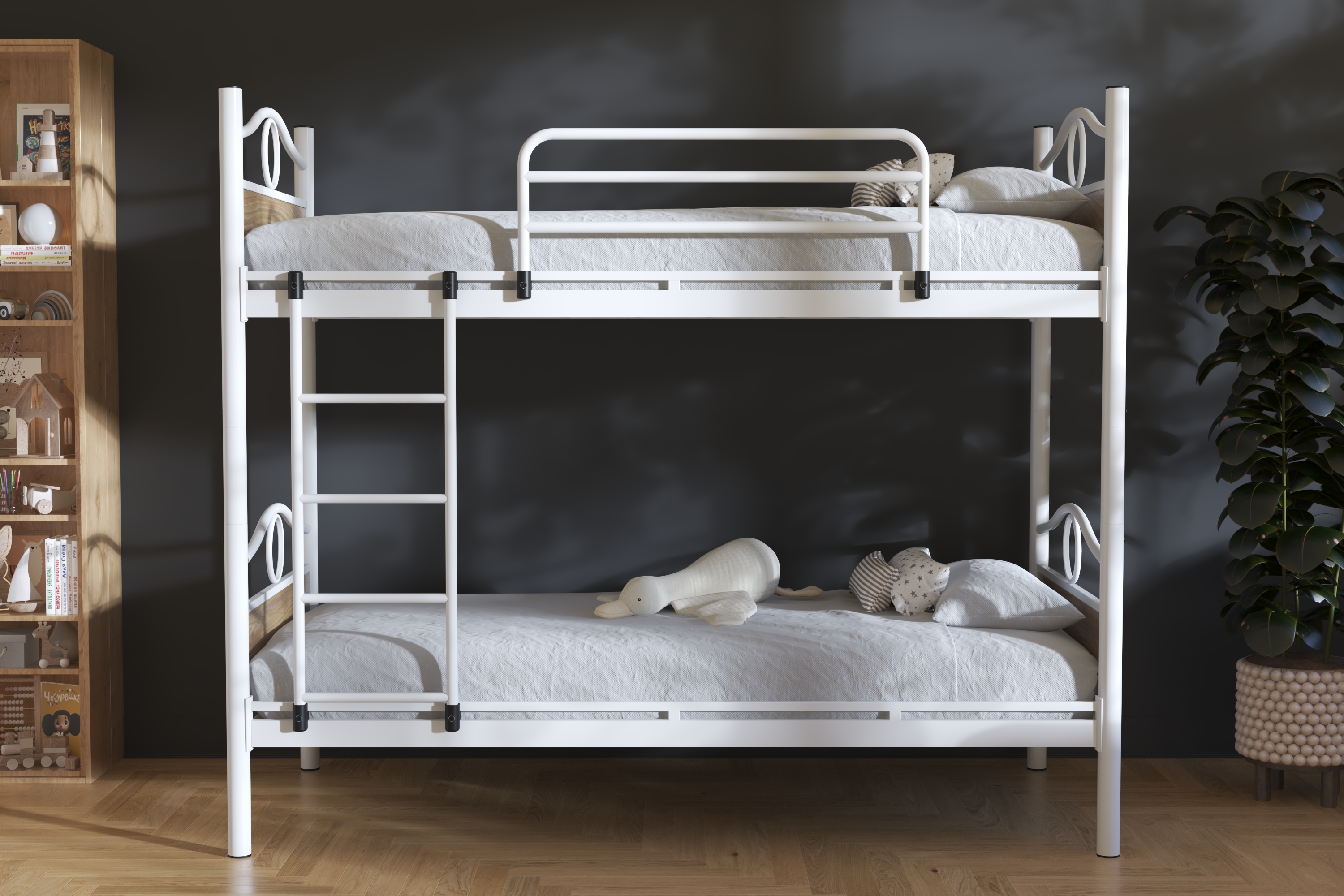 Front elevation with chipboard accents