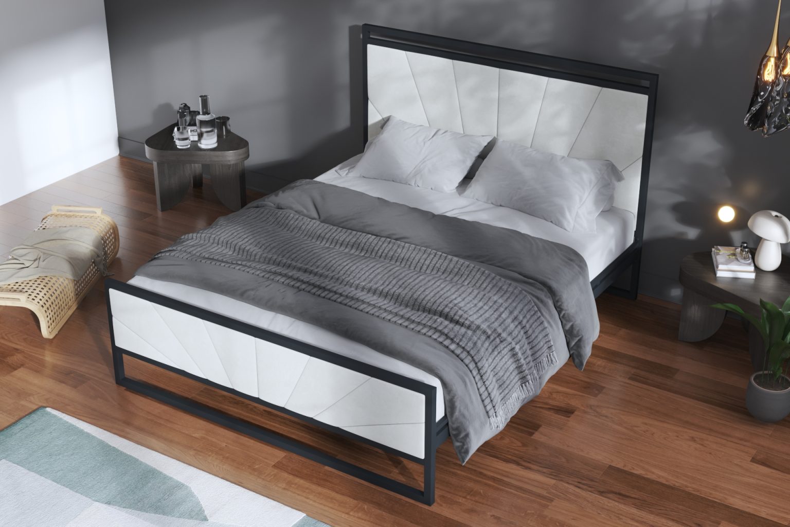 Doka square profile bed side view