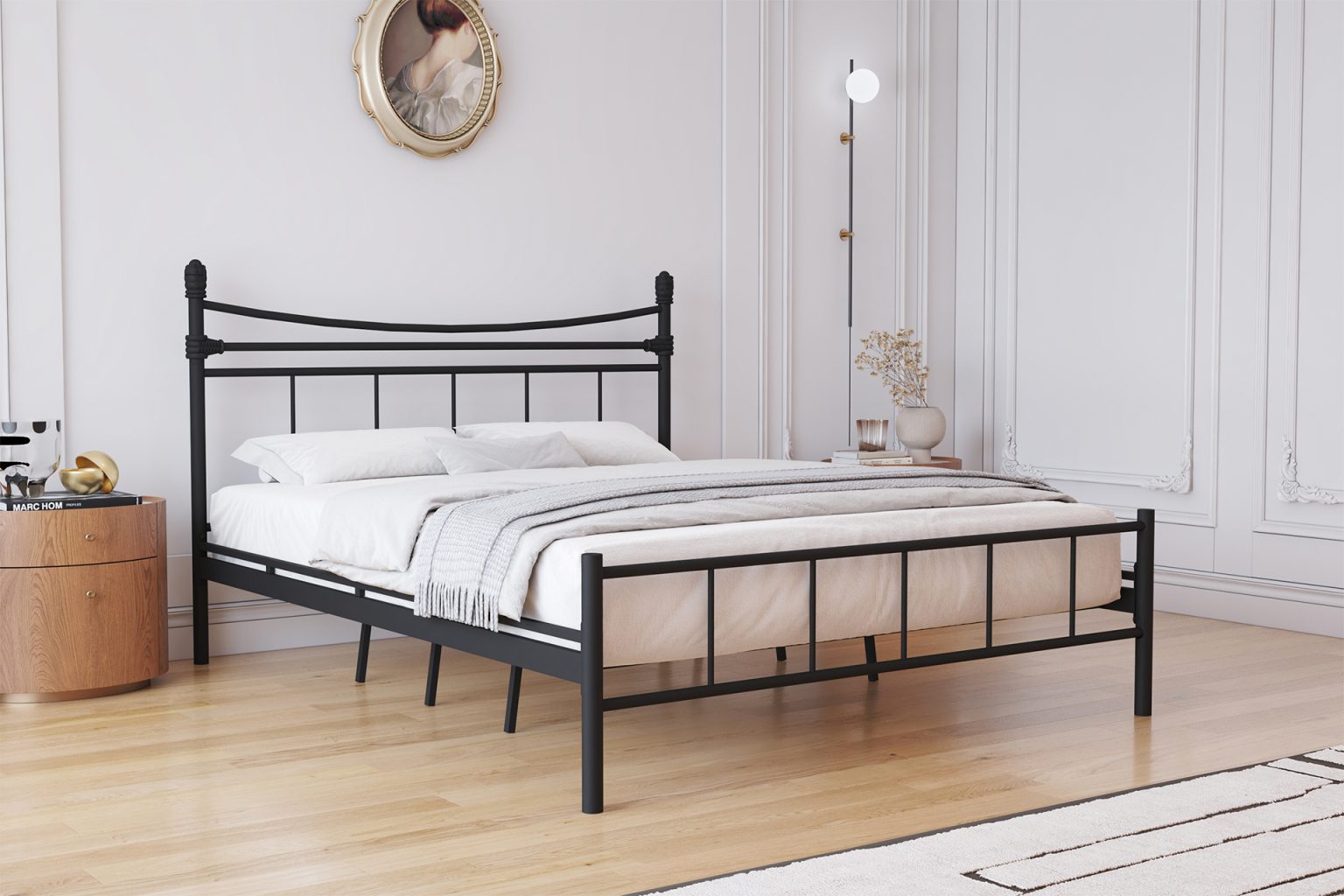 Liberty traditional wrought iron hostel bed