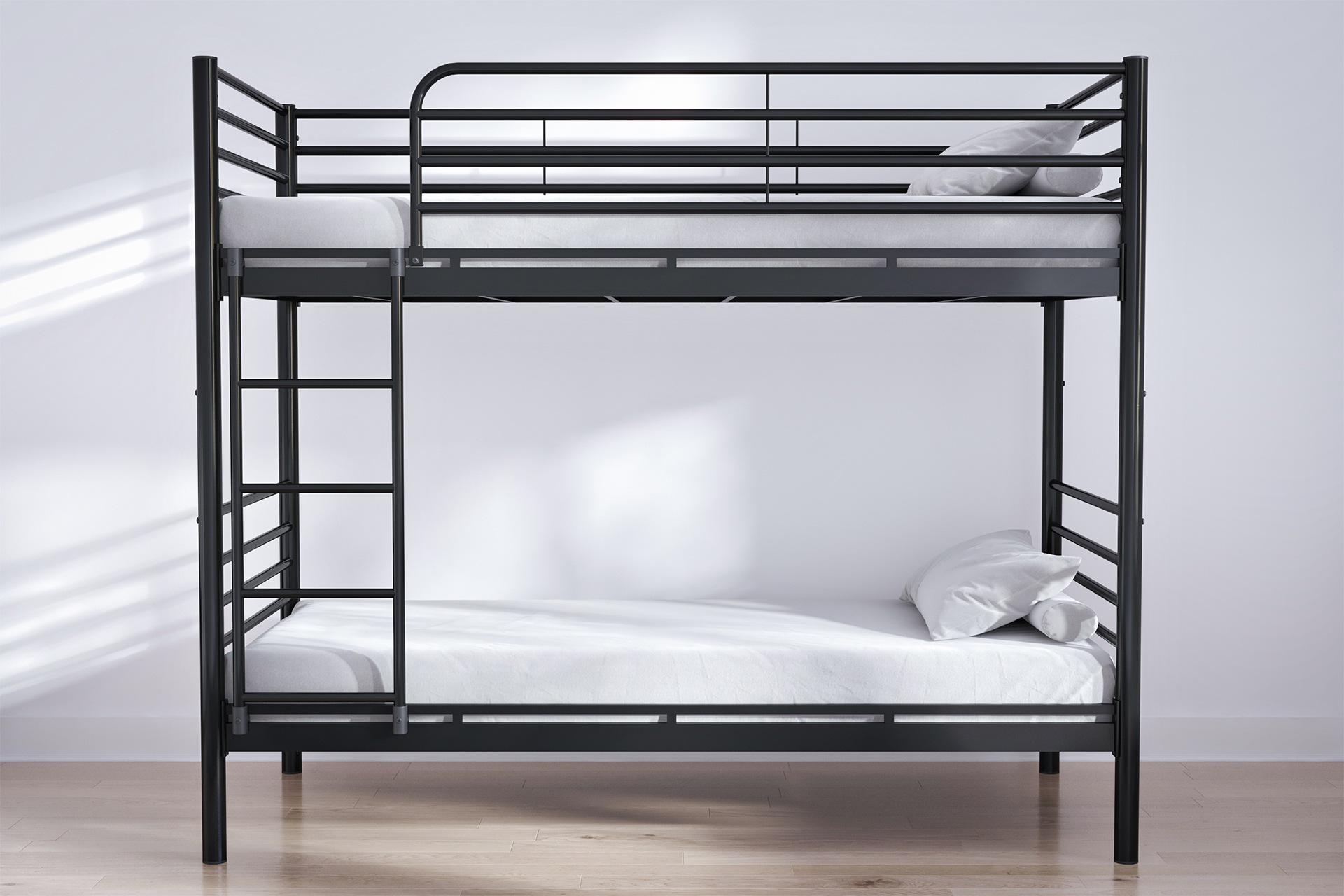 Angled view with wire mesh