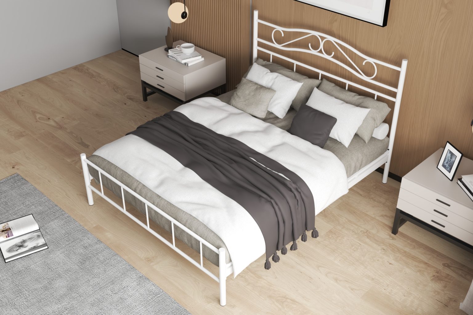 Sandra black heavy duty boutique hotel bed