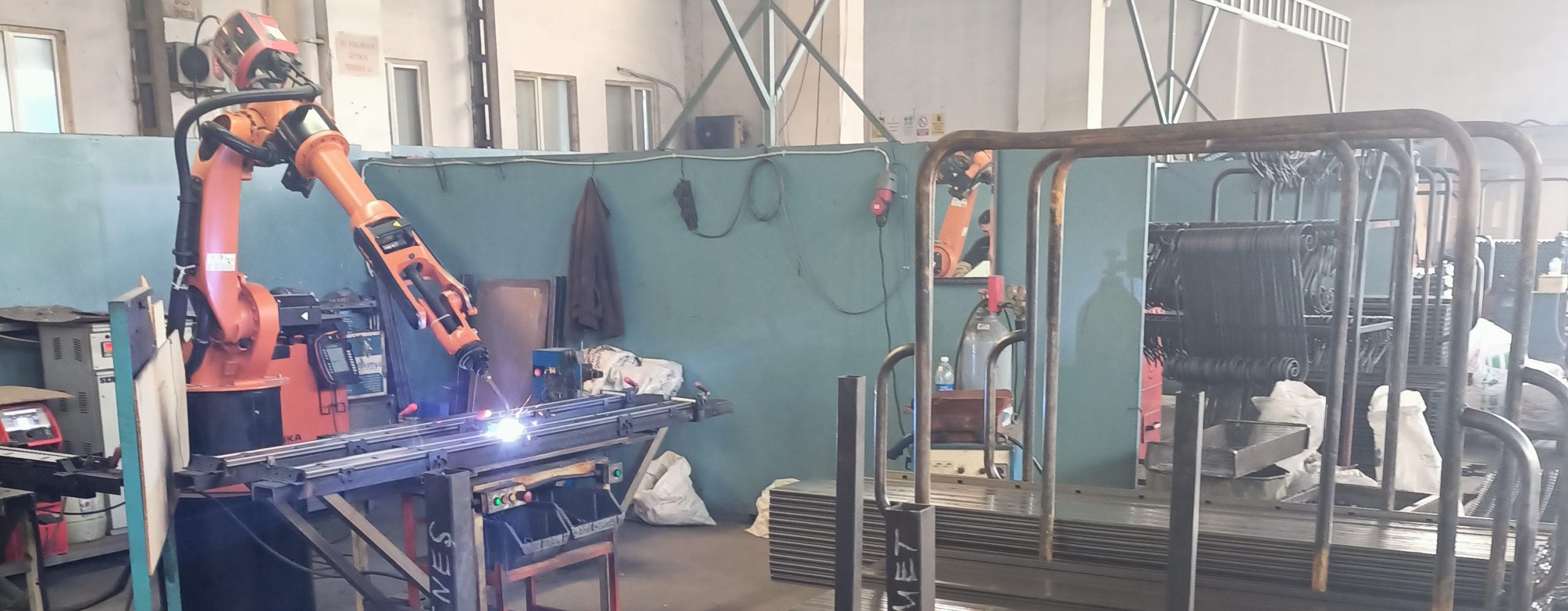 Automated production line for heavy-duty worker bunk beds at our 20,000 sqm factory